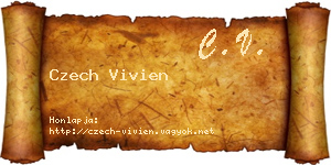 Czech Vivien névjegykártya